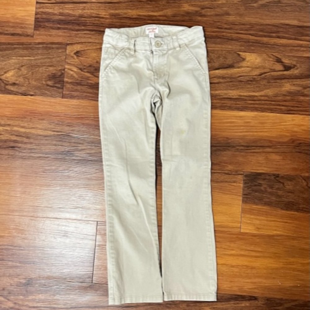 Size 8 girls School Uniform Khaki Pants